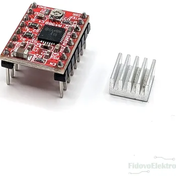 Elektronická stavebnice Driver pro krokové motory A4988 Barva: Červená