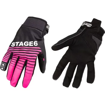 Moto rukavice Motocyklové rukavice Stage6 Street Pure růžová / černá M