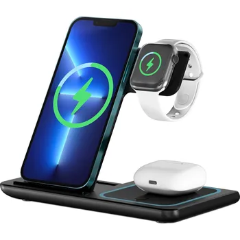 Ven Dens 3 v 1 Bezdrátová Nabíječka Černá