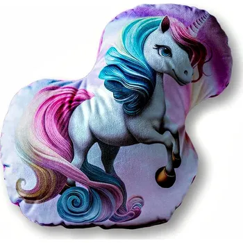 Dekorativní polštářek Dekorační polštářek ve tvaru Poník Jednorožec 015