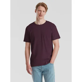 Pánské tričko Tričko pánské Iconic 195 Ringspun Premium Fruit of the Loom Tmavě žlutá M