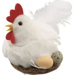 Anděl Přerov Slepička plyšová bílá 10 cm