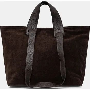 Kabelka Kožená kabelka Answear.LAB 1412.hak hnědá 89X, vel. ONE SIZE