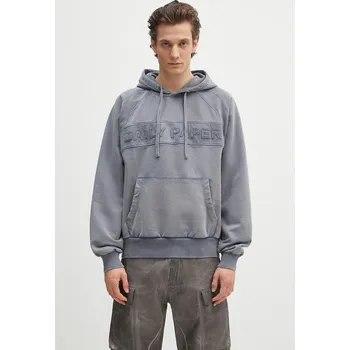 Pánská mikina Bavlněná mikina Daily Paper Garment Wash Hoodie 2511164 šedá 90X, vel. XXL