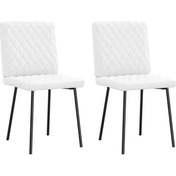 Jídelní židle Jídelní židle 2 ks bílé umělá kůže - 8721158632753