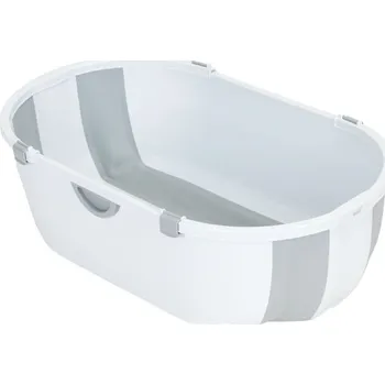 Vana EcoToys HA-B46 Dětská skládací cestovní vanička s odtokem, šedá