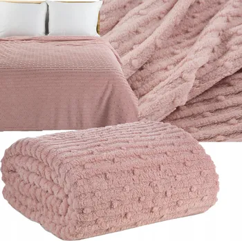 Prostěradlo Deka Eurofirany polyester 170 cm x 210 cm růžová