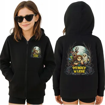 Chlapecká mikina MIKINA 99 NOCÍ V LESE ROBLOX ROZEPÍNACÍ DĚTSKÁ S KAPUCÍ TEPLÁ