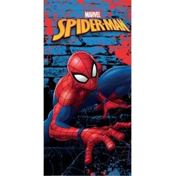 CARBOTEX - Dětská bavlněná osuška Marvel Spiderman – Akční hrdina v akci / 70 x 140 cm