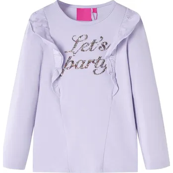 Chlapecké tričko Dětské tričko s dlouhým rukávem světle šeříkové 104 - 8721012037915