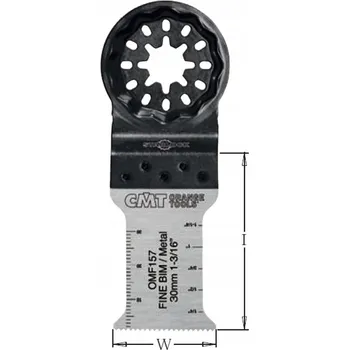 Pilový plátek Pilový List Starlock pro multifunkční nářadí CMT