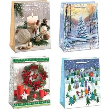 Dárková taška ARGUS Dárková papírová taška (29 x 38 cm) mix 12 ks 08830002