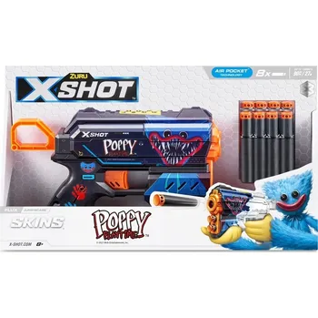 Dětská zbraň PISTOLE ZBRAŇ RAKETOMET FLUX 8 ŠIPEK JUMPSCARE