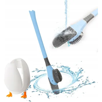 WC štětka SILIKONOVÝ KARTÁČ NA WC DIVING DUCK MĚKKÝ TOALETNÍ PRO DOMÁCNOST DO KOUPELNY