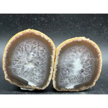 Přírodní kámen Achát – leštěné půlky z Brazílie | pár z jednoho kamene | PROkameny.cz