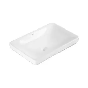 Umyvadlo Grohe Euro Ceramic - Umyvadlo na desku 60x40 cm, s přepadem, bez otvoru pro baterii, alpská bílá 102434SH00