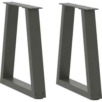 Konferenční stolek Nohy konferenčního stolku ve tvaru V, 2 ks, antracitové, 28 x (42-43,3) cm, ocel - 8721102957079