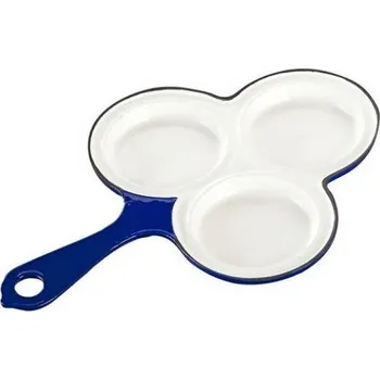 Pánev Litinový smaltovaný lívanečník Pavla GOURMETINA - Noční modrá - Český Smalt