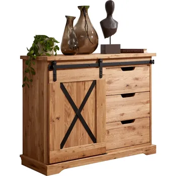 Komoda Dřevěná komoda G+K Meble I WZ-0424 dub (1034240301) (1 karton)