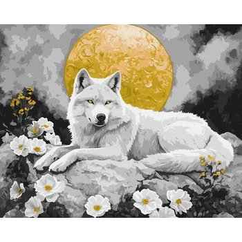 Ideyka Malování podle čísel - Pod měsíčním svitem s extra metalickými barvami ©art_selena_ua 40 x 50 cm