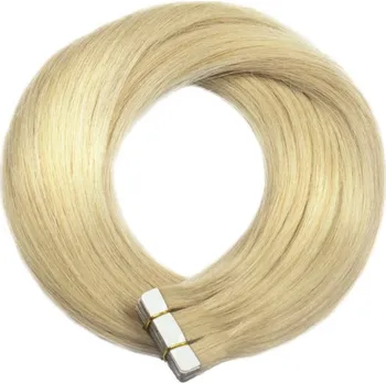 Příčesek TAPE IN vlasy Premium 50 cm – 20 pásků, 50 g, blond, pravé indické vlasy