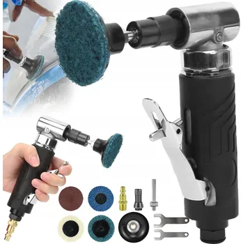 úhlová bruska PNEUMATICKÁ BRUSKA NA ŘEZÁNÍ, LEŠTĚNÍ A BROUŠENÍ, PŘENOSNÁ + 4 KOTOUČE