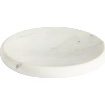 Kave Home Bílý mramorový podnos Obena Ø 25 cm