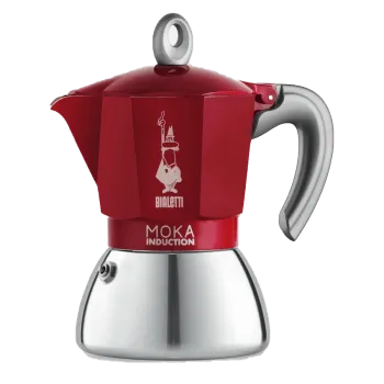 Domácí spotřebič Bialetti Moka Induction 2 šálky - červená 80 ml