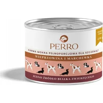 Krmivo pro psa Perro vlhké krmivo pro štěňata VEPŘOVÉ S MRKVÍ 410g