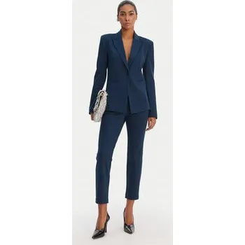 Dámské kalhoty Patrizia Pepe Kalhoty z materiálu 8P082/ A715 Modrá Slim Fit 38