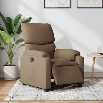 Křeslo Elektrické polohovací křeslo hnědé textil - 8721012172920