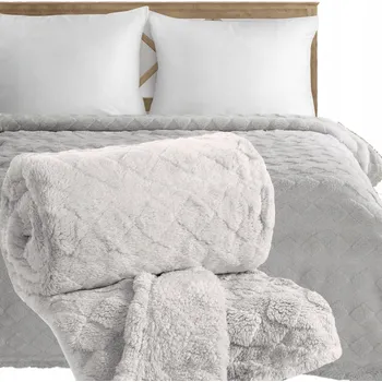 deka Pled / Deka Eurofirany polyester 200 cm x 220 cm stříbrná