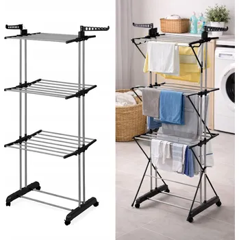 Sušák na prádlo Balkonová Sušák prádla Alsea Jolie, skládací na kolečkách, 20 kg