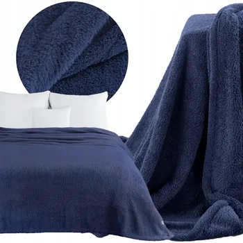 Prostěradlo Přikrývka Eurofirany polyester 200 cm x 220 cm modrá