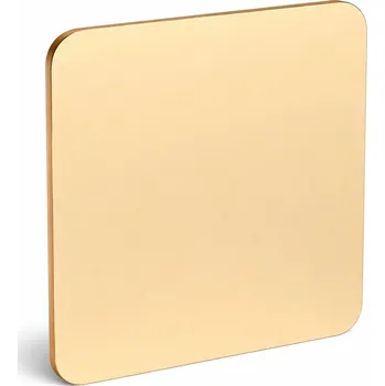 Zrcadlo Zrcadlo zrcadlo zlaté 3 mm, zaoblený čtverec, 25x25 cm dekorace, ozdoba