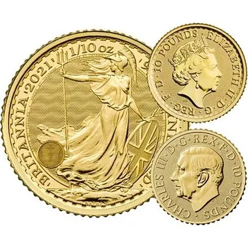 Zlatá mince 10 Pounds Britannia 1/10 Oz