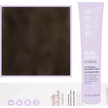 Barva na vlasy Barva barva na vlasy Milk Shake Creative Color 100ml č. 4 Hnědá