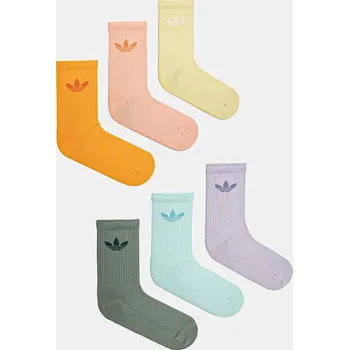 Pánské oblečení Ponožky adidas Originals Trefoil 6-pack JI9505 vícebarevná MLC, vel. 40/42