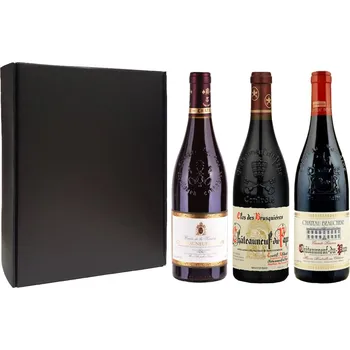 Víno Châteauneuf-du-Pape v dárkové krabici, 3x0,75l