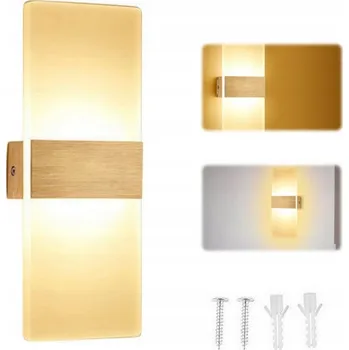 Nástěnné svítidlo LED nástěnné svítidlo interiérové, nástěnná lampa TEPLÉ světlo schodišťové svítidlo