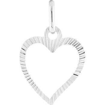 Přívěsek Leru Přívěsek srdce ze zlata celogravírovaný 2 varianty Vlastnosti šperku: bílé zlato (váha 0,49g)