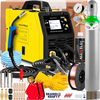 Svářečka Svářečka MAGNUM MIG 204 ALU Synergie 230V 200A TIG Lift MMA Pájecí svařování