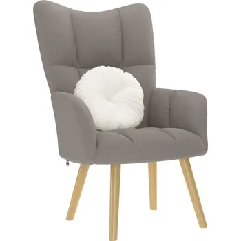 Křeslo Relaxační židle taupe textil - 8721158361981