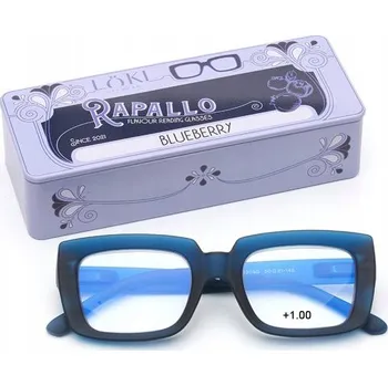 Brýle na čtení +1.0 Dioptrie LOKI - ITALY Brýle k počítači s filtrem modrého světla, brýle na čtení