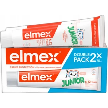 Dentální hygiena ELMEX JUNIOR ZUBNÍ PASTA PRO DĚTI 6-12 LET VÝHODNÉ BALENÍ 2X 75 ML