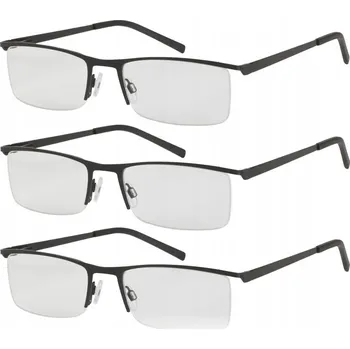 Brýle na čtení Brýle na čtení 3 ks, 1 kovový rám