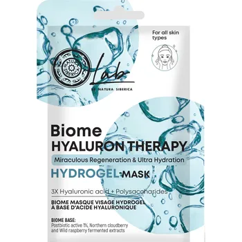 Pleťová maska Natura Siberica Lab Biome Hyaluron Therapy Hydrogelová maska 1 ks
