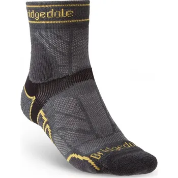 Pánské ponožky Bridgedale Trail Run LW T2 MS 3/4 Crew gunmetal S (3-5,5 UK)