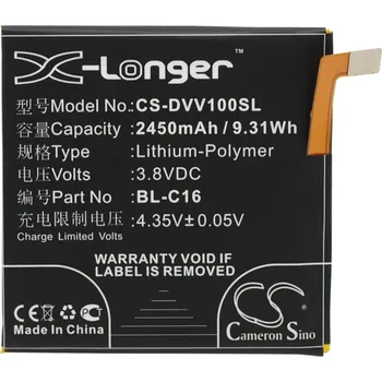 Baterie pro mobilní telefon Baterie Cameron Sino CS-DVV100SL, Li-Polymer, 2450