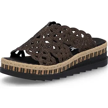 Dámské pantofle Dámské nazouváky RIEKER V7992-24 hnědá S6 42